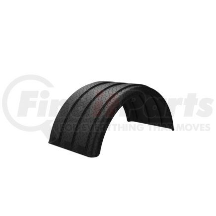pm1901dpb by MINIMIZER - Dual Fender for 19.5 Tire Diamond Plate Black