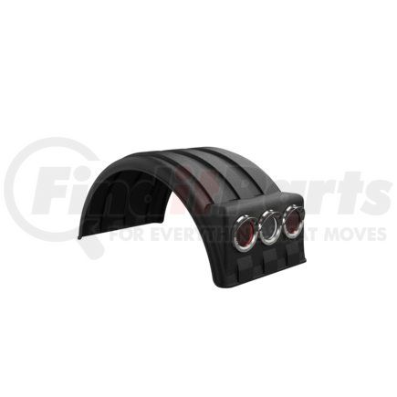Minimizer pm1901lb Fender Dual Fender for 19.5 Tire Black (Light Box)