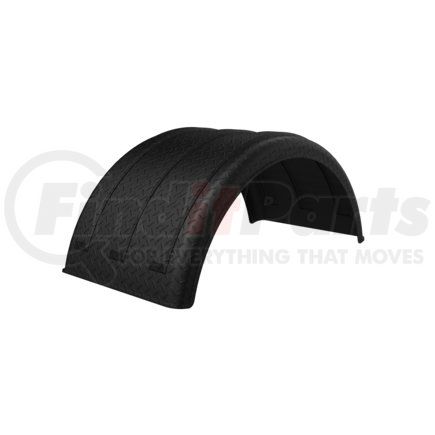 pm2261dpb by MINIMIZER - Dual Fender for 22.5 Tire Diamond Plate Black