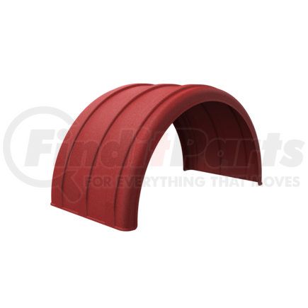 10001913 by MINIMIZER - One Piece Single Axle Fender Red