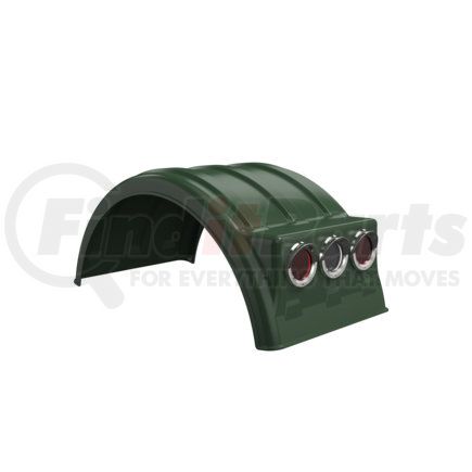 10001890 by MINIMIZER - Dual Fender for 22.5 Tire Green (Light Box)