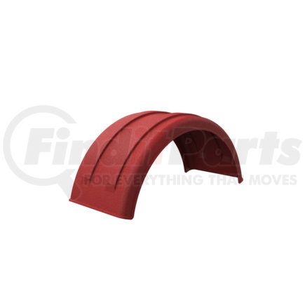 10001853 by MINIMIZER - 18" Wide Lift Axle Fender Red