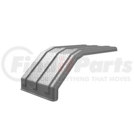 10001723 by MINIMIZER - Fender for MIN1500/1554, MIN1550, TA1554, TF1554 Diamond Plate Silver