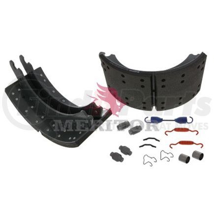 XKW3124707QP by MERITOR - Drum Brake Shoe Kit - 7.00" Width, Platinum Shield III Coating, for 16.50" Brake