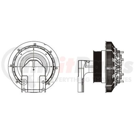 99A8305 by HORTON - Engine Cooling Fan Clutch