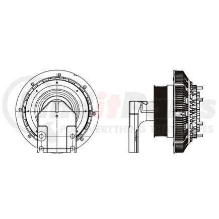 99A8306 by HORTON - Engine Cooling Fan Clutch