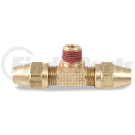 Velvac 13060 Air Brake Fitting Air Brake Compression Fitting, Tee Thread Branches, Brass, 3/8" x 3/8"