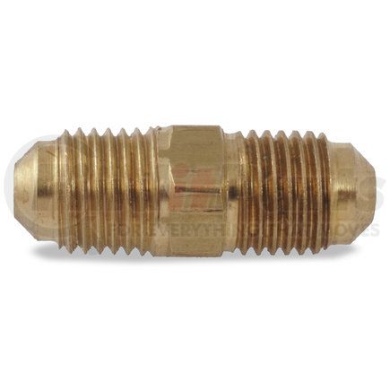 14204 by VELVAC - SAE 45° Flare Fitting, Union, Brass, 1/4", 7/16"-20 Thread