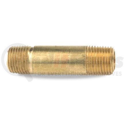 Velvac 16046 Pipe Fitting Pipe Fitting, Pipe Nipple, Brass, 3/8" Pipe Size, 3" Length
