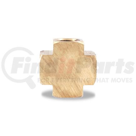 Velvac 17078 Pipe Fitting Pipe Fitting, Pipe Cross, Brass, 1/2"