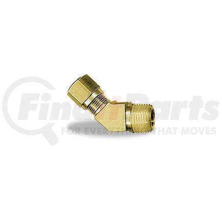 17888 by VELVAC - Nylon Air Brake Tube Fitting, 45° Elbow, 1/2" x 1/2"