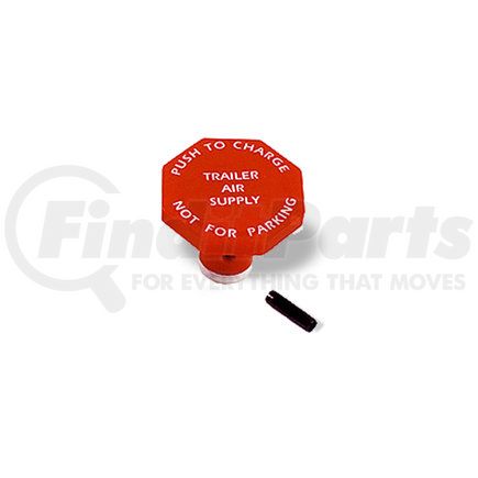 Velvac 34049 Parking Brake Switch Knob and Pin Kit, Trailer Air Supply Knob and Pin Kit for (PP-7 Style) Dash Control Valve