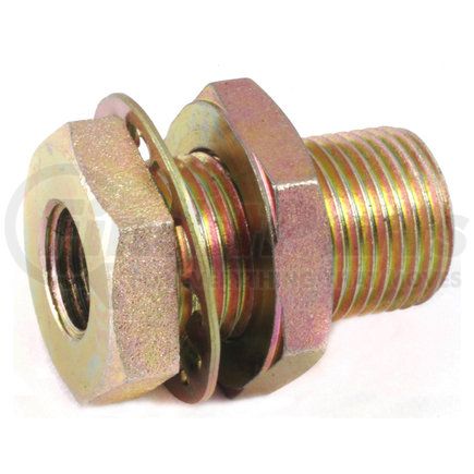 35087 by VELVAC - Re-Usable Air Hose Fitting, Frame Coupling, 3/8" FPT Both Ends, 1-3/8" Long, 1" -14 Mounting Thread