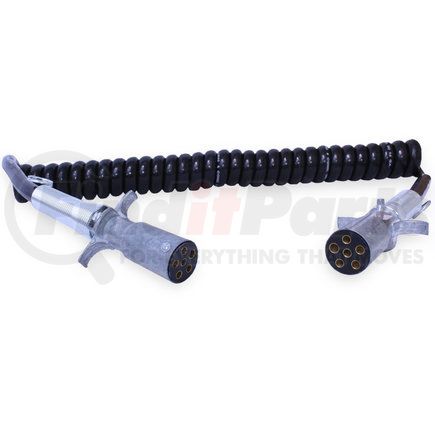 50029 by VELVAC - Six-Way Coiled Replacement Cable, 6/14 Gauge, 12' Working Length