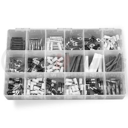 Velvac 56107 Electrical Terminals Assortment Solderless Terminal Kit, 195 Pieces
