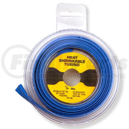57132 by VELVAC - Thin Wall Heat-Shrink Tubing, 1/4" ID, Blue