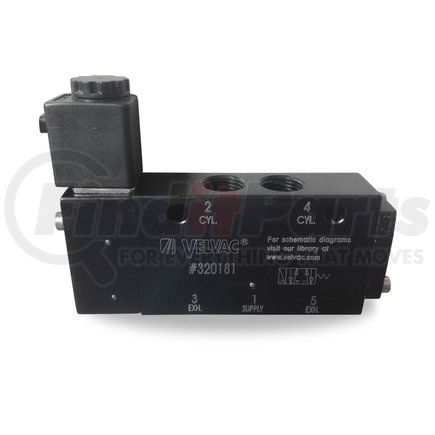 320181 by VELVAC - Air Brake Solenoid Valve - Four-Way Spring Return Valve with Internal Pilot Assist