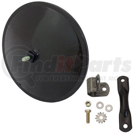 Velvac 708487 Center Mount Mirror Head - 8.5" Convex Glass, UPS Brown