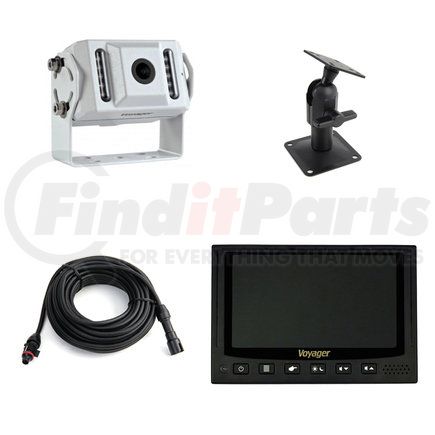 709954 by VELVAC - Park Assist Camera and Monitor Kit - Adjustable Rear View Camera, 7" Color LCD Monitor, 34' LCD Cable