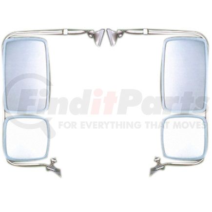 Velvac 714672 Door Mirror Door Mirror - Stainless Steel