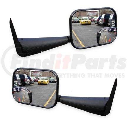 715885 by VELVAC - Door Mirror Set - Black, Complete Pair