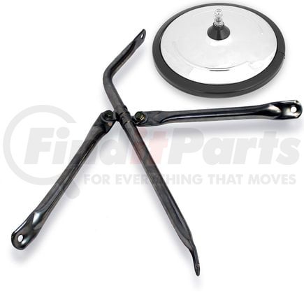 716909 by VELVAC - Crossview Mirror Assembly - 8.5" K-10 Eyeball Convex Mirror Head with Bracket, Stainless Steel, 1997 and Newer GM G-Van