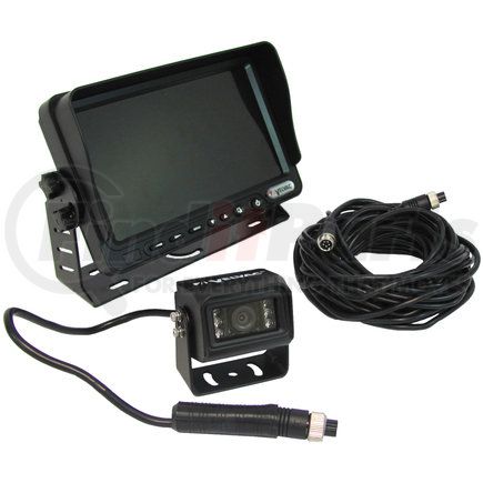719601 by VELVAC - Park Assist Camera and Monitor Kit - Adjustable Rear View Camera, 7" Color LCD Monitor, 34' LCD Cable