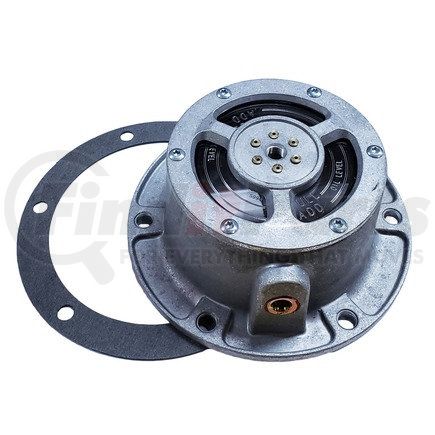 TR3434370 by TORQUE PARTS - Wheel Hub Cap - Aluminum, 6 Bolts, 5/16" Bolt Size, with Pipe Plug and Gasket