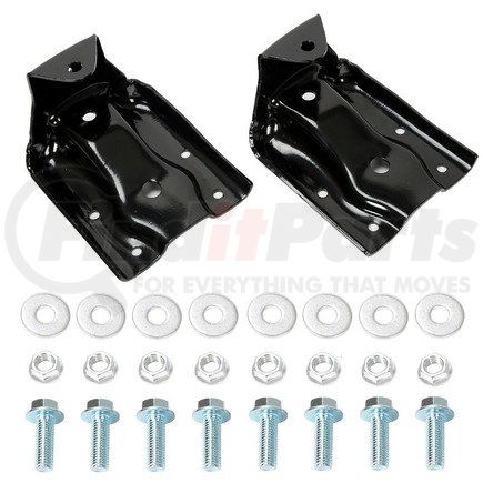 TR12474021 by TORQUE PARTS - Leaf Spring Hanger Shackle Bracket Kit, Rear, for 1999-2013 Chevy Silverado/GMC Sierra 1500