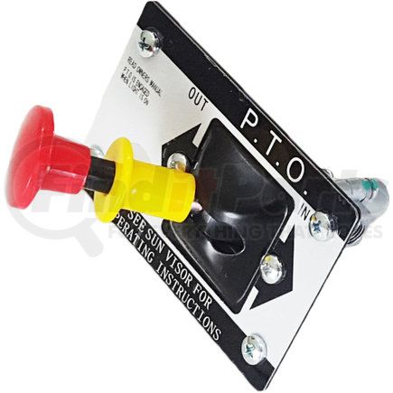TR118373 by TORQUE PARTS - PTO Air Shift Control Valve - Positive Locking 2 Positions, 3-Way, with Spring Loaded Lockout Safety Knob, 1/8 NPT Port
