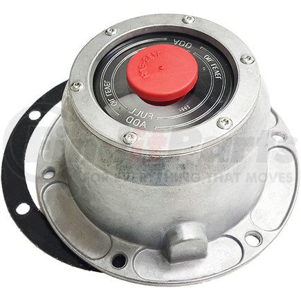 TR3404195 by TORQUE PARTS - Wheel Hub Cap - Aluminum, Bolt-On, with Gasket, 6.75 in. Bolt Circle, for Trailer Hubs with HM518445 Bearings