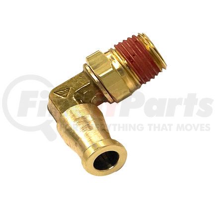 TR14SEF18 by TORQUE PARTS - Male Elbow Fitting - Brass, Push To Connect, 1/4" OD x 1/8" ID