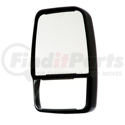 714580 by VELVAC - 2020 Deluxe Series Door Mirror - Black, Passenger Side