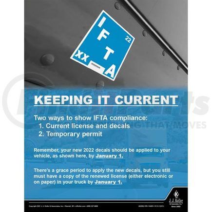 62292 by JJ KELLER - Motor Carrier Safety Poster - Keeping It Current