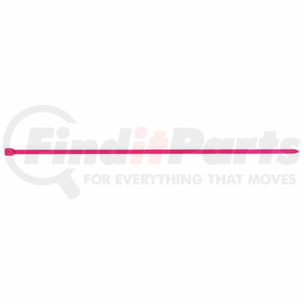 64425 by JJ KELLER - Zip Ties, Fluorescent Pink, Nylon, Standard Duty, 11.8" x .19", .45 lbs.