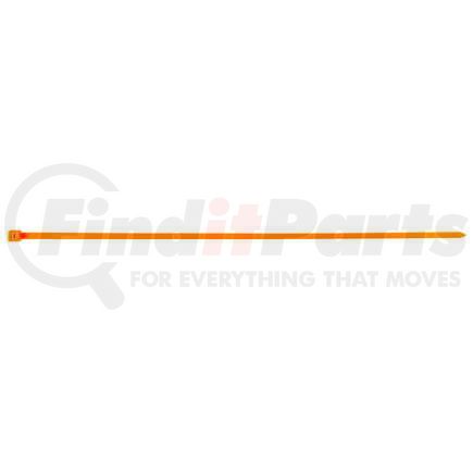 64631 by JJ KELLER - Zip Ties, Fluorescent Orange, Nylon, Light Duty, 10.9" x .19", .38 lbs.