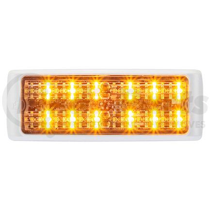 MPS63U-8FT-RBW by FEDERAL SIGNAL - MicroPulse® Ultra 6 Exterior Perimeter Light, Tri Color, 18 LEDs, Red/Blue/White, Clear Lens, Surface Mount, 12/24 VDC, 8 ft. (243.8cm) Cable