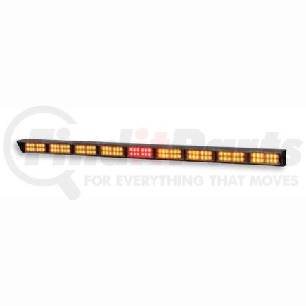 MPSUSM36-BRK-50 by FEDERAL SIGNAL - MicroPulse® Ultra Directional Warning Light, 36 in., (6) Amber Light Heads and (1) Red Brake Light (Center), 50 ft. Cable