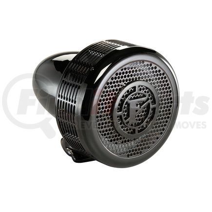 Q2B-P-BLK by FEDERAL SIGNAL - Q2B Mechanical Siren, Black Chrome Finish, Pedestal Mount