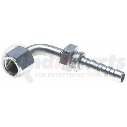 G17212-0808 by GATES - Hyd Coupling/Adapter- Dual Seat Female JIC 37/SAE 45 Flare Swivel - 90 Bent Tube