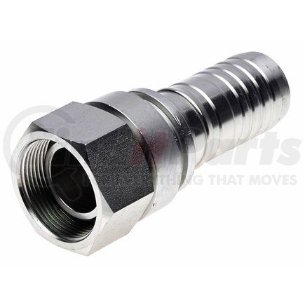 G18170-0808 by GATES - Hydraulic Coupling/Adapter - Female JIC 37 Flare Swivel (Stainless Steel Spiral)