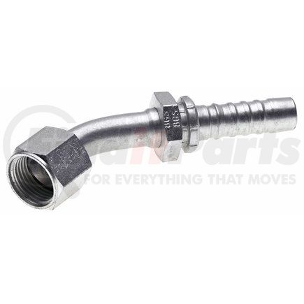 G20174-1616 by GATES - Hyd Coupling/Adapter- Female JIC 37 Flare Swivel - 45 Bent Tube (GlobalSpiral)