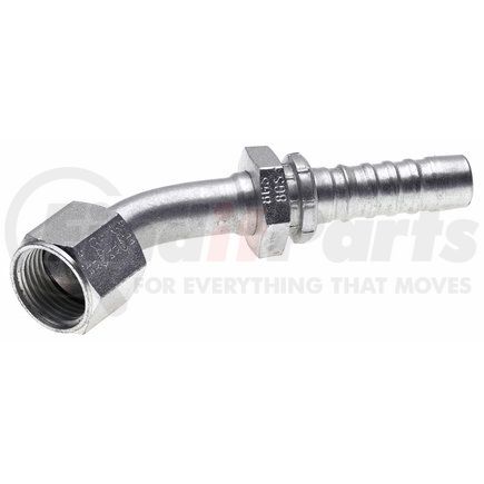 G20174-0810 by GATES - Hyd Coupling/Adapter- Female JIC 37 Flare Swivel - 45 Bent Tube (GlobalSpiral)