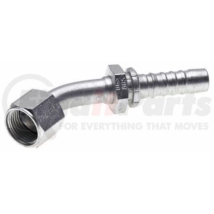 G20174-0608 by GATES - Hyd Coupling/Adapter- Female JIC 37 Flare Swivel - 45 Bent Tube (GlobalSpiral)