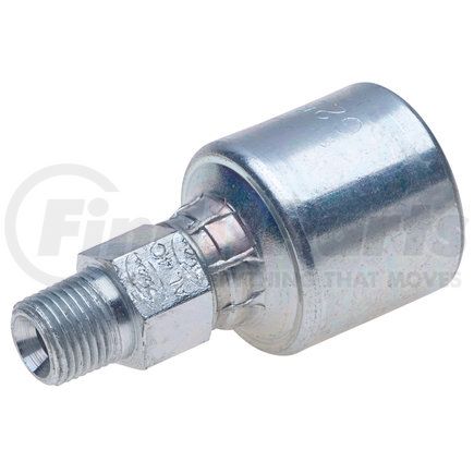 G25100-0408 by GATES - Hydraulic Coupling/Adapter - Male Pipe (NPTF - 30 Cone Seat) (MegaCrimp)