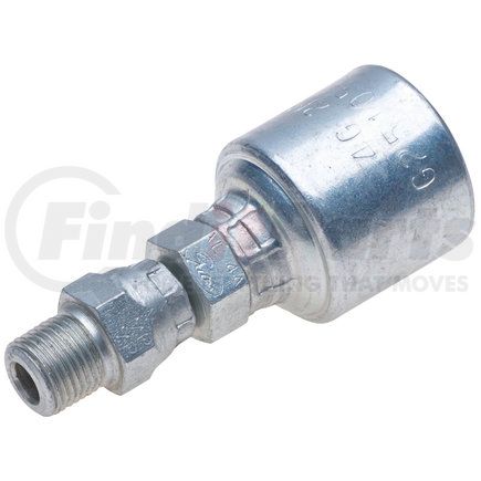 G25105-0406X by GATES - Hyd Coupling/Adapter- Male Pipe Swivel (NPTF - without 30 Cone Seat) (MegaCrimp)