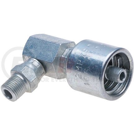 G25106-0808 by GATES - Male Pipe Swivel - 90 Block (NPTF - without 30 Cone Seat) (MegaCrimp)