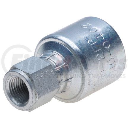 G25110-0404 by GATES - Hydraulic Coupling/Adapter - Female Pipe (NPTF - w/o 30 Cone Seat) (MegaCrimp)