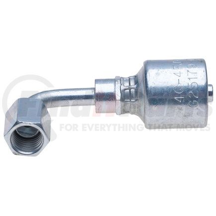 G25179-1620 by GATES - Hydraulic Coupling/Adapter- Female JIC 37 Flare Swivel- 90 Bent Tube (MegaCrimp)