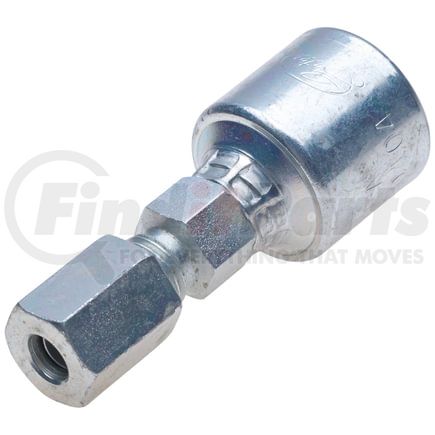 G25510-0608X by GATES - Hydraulic Coupling/Adapter - SAE Male Flareless Assembly (MegaCrimp)